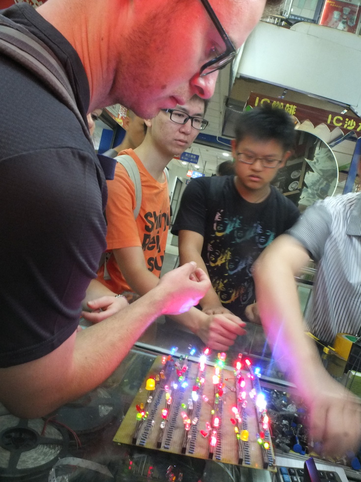 Visting one of Beijing's electronics markets for components